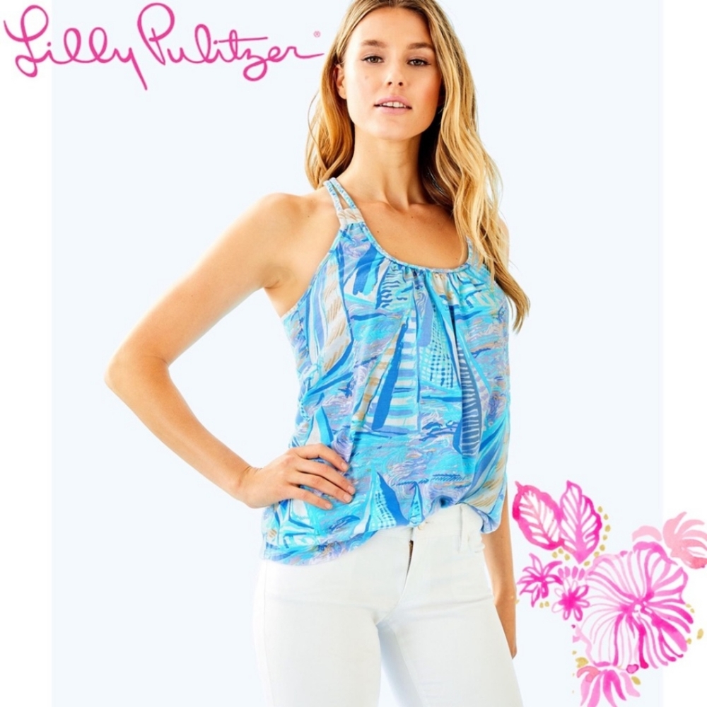 Lilly Pulitzer Aboat Time braided tank